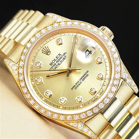 18k gold rolexs men watch|rolex 18k gold watch price.